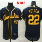 GU Grey Jersey #22 Yelich 2022