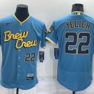 GU Grey Jersey #22 Yelich 2022