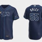 Luke Raley Autographed Tampa Bay (Light Blue #55) Custom Jersey