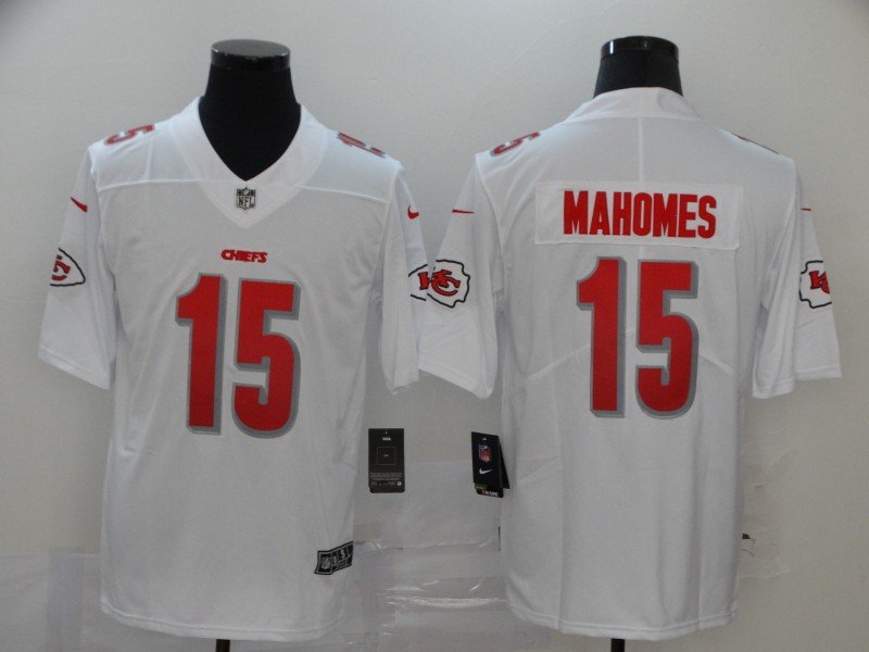 YOUTH Patrick Mahomes #15 Kansas City Chiefs Stitched White Color