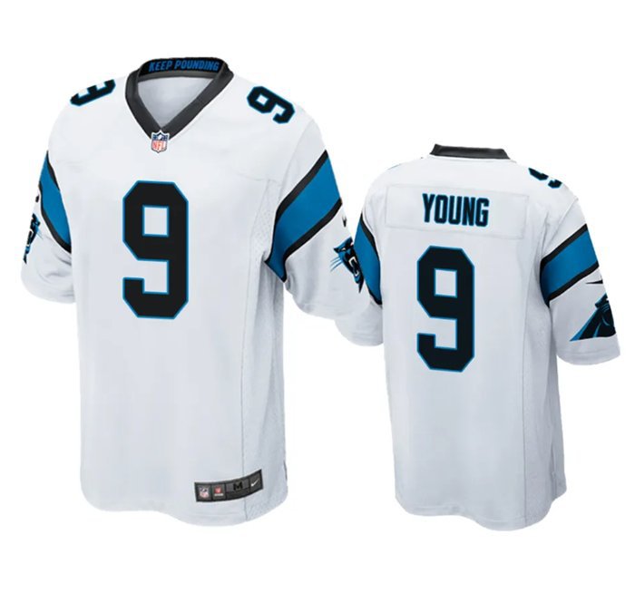 Bryce Young #9 Carolina Panthers Vapor White Stitched Jersey.