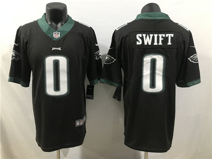 Philadelphia Eagles D'ANDRE SWIFT Vintage Throwback Football Jersey KE –