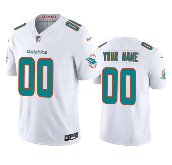 Custom Nfl Jersey, Men's Miami Dolphins ACTIVE PLAYER Custom Orange 20 -  Wairaiders