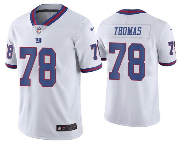 Men's Andrew Thomas New York Giants No.78 Game Jersey - White