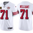 San Francisco 49ers #71 Trent Williams Red 75th Anniversary With C Patch  Vapor Untouchable Limited Stitched