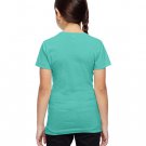 Girls' Fine Jersey T-Shirt - AQUA - XS CARIBBEAN S