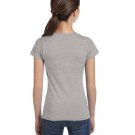 Girls' Fine Jersey T-Shirt - AQUA - XS HEATHER XL