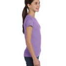 Girls' Fine Jersey T-Shirt - AQUA - XS LAVENDER S