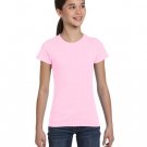 Girls' Fine Jersey T-Shirt - AQUA - XS PINK S