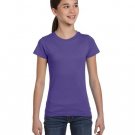 Girls' Fine Jersey T-Shirt - AQUA - XS PURPLE S