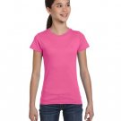 Girls' Fine Jersey T-Shirt - AQUA - XS RASPBERRY M