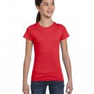 Girls' Fine Jersey T-Shirt - AQUA - XS RED S