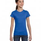 Girls' Fine Jersey T-Shirt - AQUA - XS ROYAL M