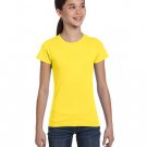 Girls' Fine Jersey T-Shirt - AQUA - XS YELLOW XS