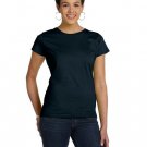 Ladies' Fine Jersey T-Shirt - VINTAGE BURGUNDY - XS BLACK XL