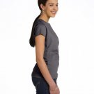 Ladies' Fine Jersey T-Shirt - VINTAGE BURGUNDY - XS CHARCOAL 2XL
