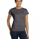 Ladies' Fine Jersey T-Shirt - VINTAGE BURGUNDY - XS CHARCOAL XS