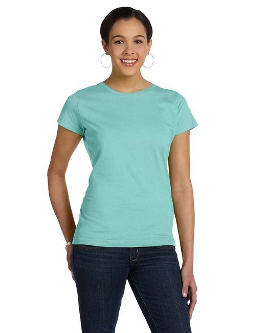 Ladies' Fine Jersey T-Shirt - VINTAGE BURGUNDY - XS CHILL S