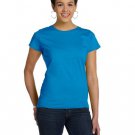 Ladies' Fine Jersey T-Shirt - VINTAGE BURGUNDY - XS COBALT M