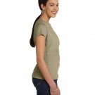 Ladies' Fine Jersey T-Shirt - VINTAGE BURGUNDY - XS COYOTE BROWN S