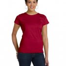 Ladies' Fine Jersey T-Shirt - VINTAGE BURGUNDY - XS GARNET L