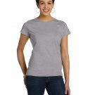 Ladies' Fine Jersey T-Shirt - VINTAGE BURGUNDY - XS HEATHER M