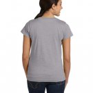 Ladies' Fine Jersey T-Shirt - VINTAGE BURGUNDY - XS HEATHER S