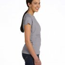 Ladies' Fine Jersey T-Shirt - VINTAGE BURGUNDY - XS HEATHER XS