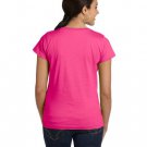 Ladies' Fine Jersey T-Shirt - VINTAGE BURGUNDY - XS HOT PINK 2XL