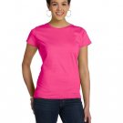 Ladies' Fine Jersey T-Shirt - VINTAGE BURGUNDY - XS HOT PINK XS