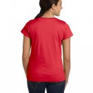 Ladies' Fine Jersey T-Shirt - VINTAGE BURGUNDY - XS RED M