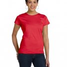 Ladies' Fine Jersey T-Shirt - VINTAGE BURGUNDY - XS RED XL