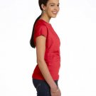 Ladies' Fine Jersey T-Shirt - VINTAGE BURGUNDY - XS RED XS
