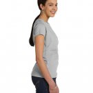 Ladies' Fine Jersey T-Shirt - VINTAGE BURGUNDY - XS TITANIUM 3XL