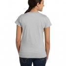 Ladies' Fine Jersey T-Shirt - VINTAGE BURGUNDY - XS TITANIUM M