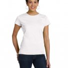 Ladies' Fine Jersey T-Shirt - VINTAGE BURGUNDY - XS WHITE 2XL