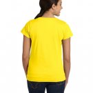 Ladies' Fine Jersey T-Shirt - VINTAGE BURGUNDY - XS YELLOW 2XL