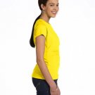 Ladies' Fine Jersey T-Shirt - VINTAGE BURGUNDY - XS YELLOW XL
