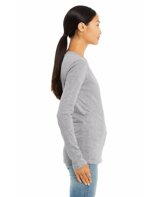 Ladies' Jersey Long-Sleeve T-Shirt - BLACK - S ATHLETIC HEATHER 2XL