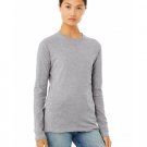 Ladies' Jersey Long-Sleeve T-Shirt - BLACK - S ATHLETIC HEATHER L