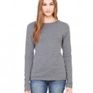 Ladies' Jersey Long-Sleeve T-Shirt - BLACK - S DEEP HEATHER L
