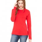 Ladies' Jersey Long-Sleeve T-Shirt - BLACK - S RED L