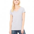 Ladies' Jersey Short-Sleeve V-Neck T-Shirt - DARK GRY HEATHER - S ATHLETIC HEATHER L