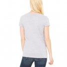 Ladies' Jersey Short-Sleeve V-Neck T-Shirt - DARK GRY HEATHER - S ATHLETIC HEATHER XL