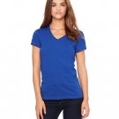 Ladies' Jersey Short-Sleeve V-Neck T-Shirt - DARK GRY HEATHER - S TRUE ROYAL M
