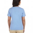 Ladies' Premium Jersey V-Neck T-Shirt - BLACK - S LIGHT BLUE XL