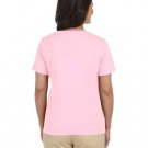 Ladies' Premium Jersey V-Neck T-Shirt - BLACK - S PINK L