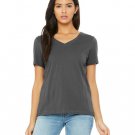 Ladies' Relaxed Jersey V-Neck T-Shirt - BERRY - S ASPHALT 2XL