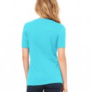 Ladies' Relaxed Jersey V-Neck T-Shirt - BERRY - S TURQUOISE 2XL