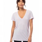 Ladies' Slinky-Jersey V-Neck T-Shirt - ARMY GREEN - L LILAC MIST XS